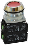 Buton NEF30-K2XY roșu W0-NEF30-K 2XY C